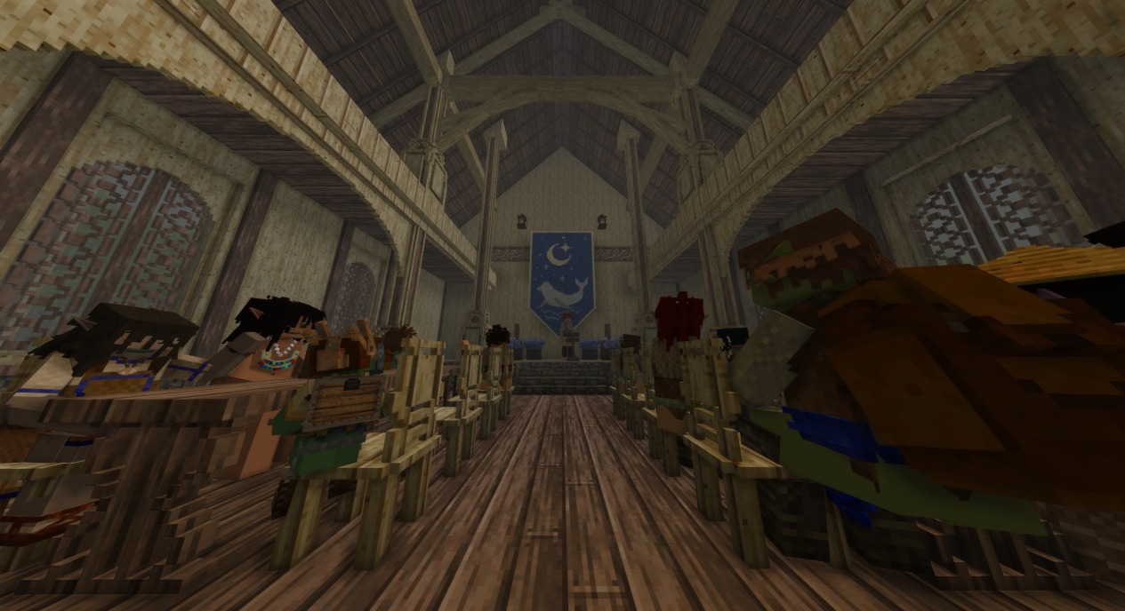The great hall convenes